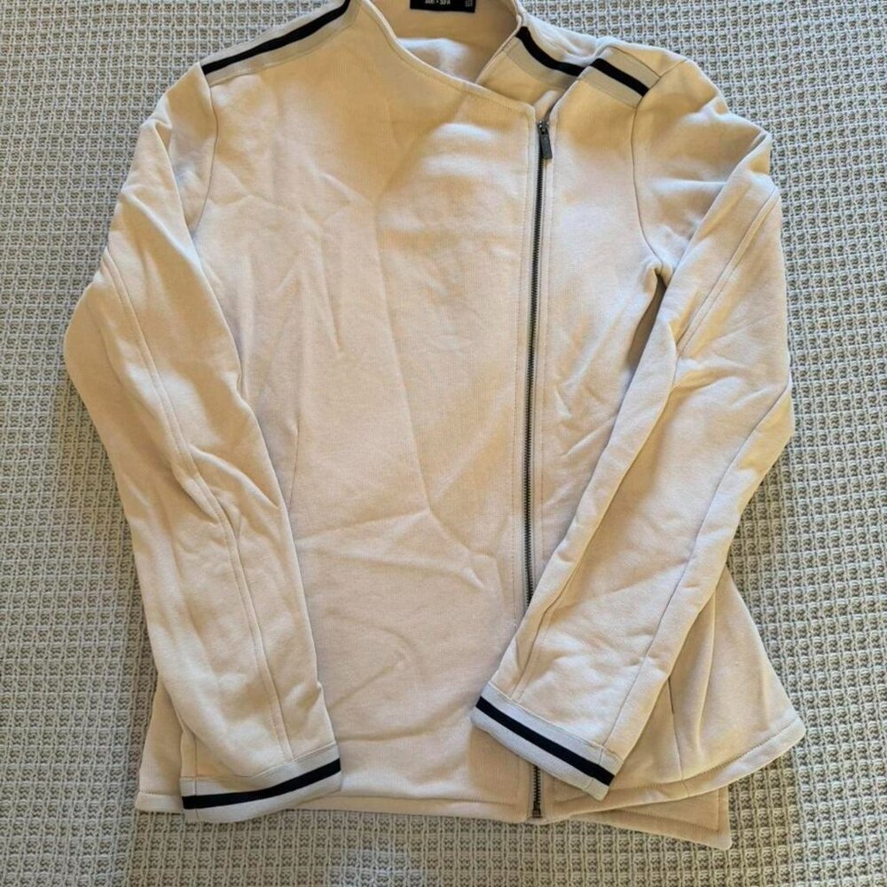 Women's Cream and White Jacket